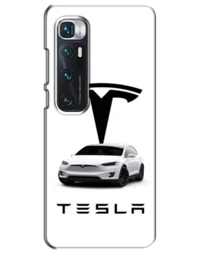 Чехол для Xiaomi Mi 10 Ultra с картинкой «Tesla White Style»