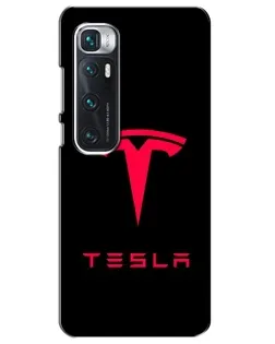 Чехол для Xiaomi Mi 10 Ultra с картинкой «Tesla Red Logo»