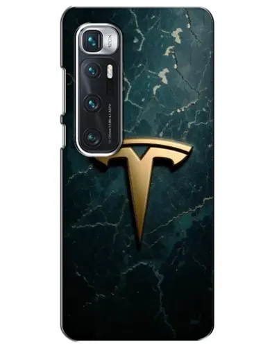 Чехол для Xiaomi Mi 10 Ultra с картинкой «Мраморная Tesla Gold»
