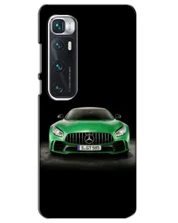 Чехол для Xiaomi Mi 10 Ultra с картинкой «Mercedes — неоновый лого»