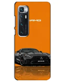 Чехол для Xiaomi Mi 10 Ultra с картинкой «Оранжевый Mercedes AMG»