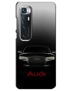 Чехол для Xiaomi Mi 10 Ultra с картинкой «Audi — градиентный контур»