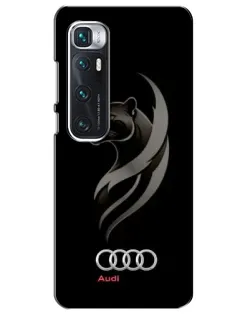 Чехол для Xiaomi Mi 10 Ultra с картинкой «Графика — пантера и Audi»
