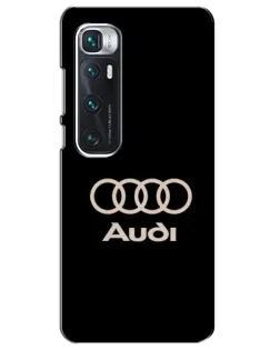 Чехол для Xiaomi Mi 10 Ultra с картинкой «Audi — золотой логотип»