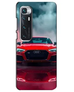 Чехол для Xiaomi Mi 10 Ultra с картинкой «Audi RS — красный стиль»