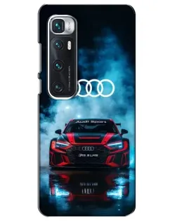 Чехол для Xiaomi Mi 10 Ultra с картинкой «Audi Sport — неон»
