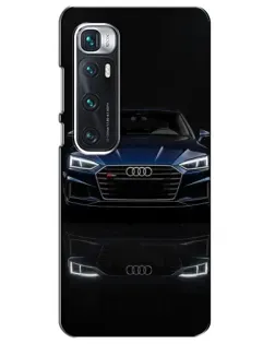 Чехол для Xiaomi Mi 10 Ultra с картинкой «Audi — ночное отражение»