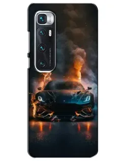 Чехол для Xiaomi Mi 10 Ultra с картинкой «Lamborghini дымная эстетика»