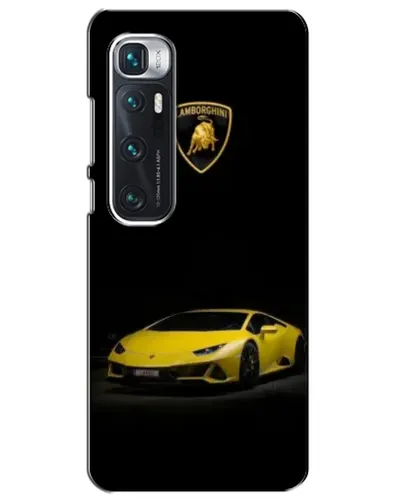 Чехол для Xiaomi Mi 10 Ultra с картинкой «Lamborghini желтый акцент»