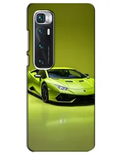 Чехол для Xiaomi Mi 10 Ultra с картинкой «Салатовый Lamborghini Huracan»