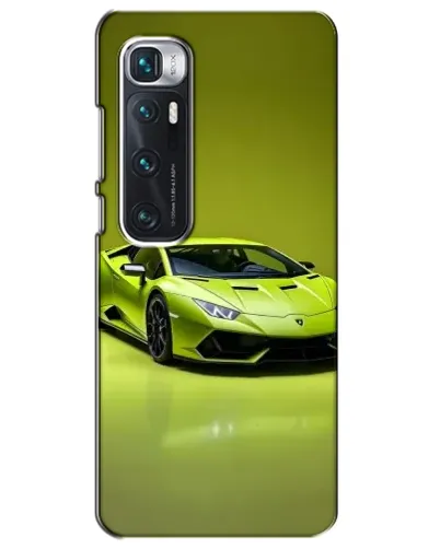 Чехол для Xiaomi Mi 10 Ultra с картинкой «Салатовый Lamborghini Huracan»