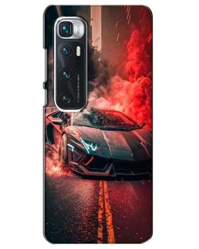 Чехол для Xiaomi Mi 10 Ultra с картинкой «Lamborghini красный дым»