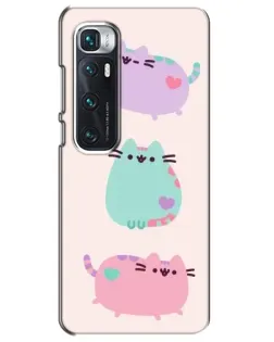 Чехол для Xiaomi Mi 10 Ultra с картинкой «Pusheen трио»