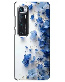 Чехол для Xiaomi Mi 10 Ultra с картинкой «Голубой цветочный каскад»
