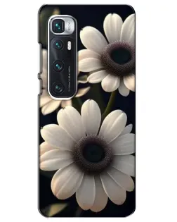 Чехол для Xiaomi Mi 10 Ultra с картинкой «Белые маргаритки макро»