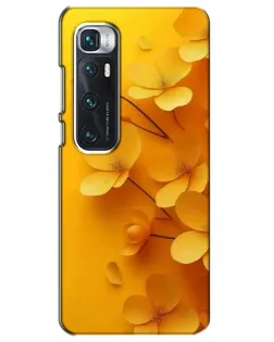 Чехол для Xiaomi Mi 10 Ultra с картинкой «Золотые лепестки»