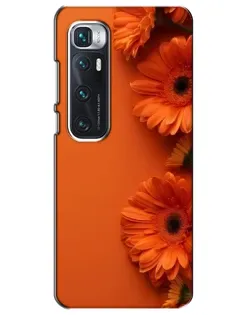 Чехол для Xiaomi Mi 10 Ultra с картинкой «Оранжевые герберы»