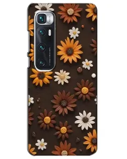 Чехол для Xiaomi Mi 10 Ultra с картинкой «Узор из маленьких подсолнухов»