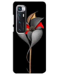 Чехол для Xiaomi Mi 10 Ultra с картинкой «Серебряный фантазийный цветок»