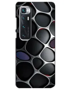 Чехол для Xiaomi Mi 10 Ultra с картинкой «Объемная темная решетка»