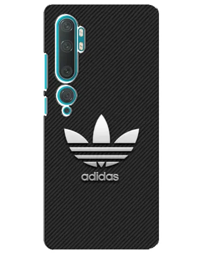 Чехол для Xiaomi Mi 10 с картинкой «Adidas Карбоновая текстура»