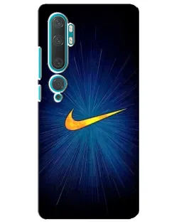 Чехол для Xiaomi Mi 10 с картинкой «Синий пульс Nike» Чехол для Xiaomi Mi 10 с картинкой «Синий пульс Nike»