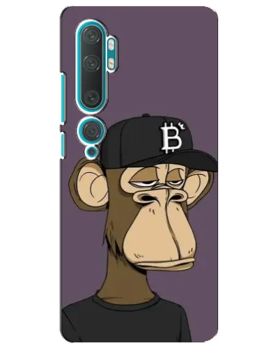 Чехол для Xiaomi Mi 10 с картинкой «Bored Ape в кепке»