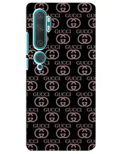 Чехол для Xiaomi Mi 10 с картинкой «Классическая монограмма Gucci»