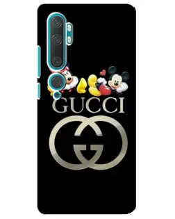 Чехол для Xiaomi Mi 10 с картинкой «Gucci — герои Disney»