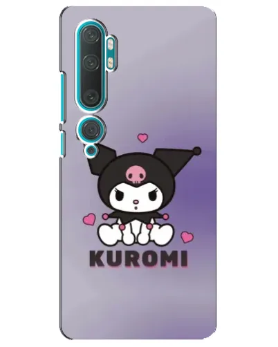 Чехол для Xiaomi Mi 10 с картинкой «Kuromi — фиолетовый арт»