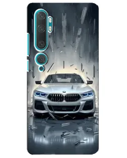 Чехол для Xiaomi Mi 10 с картинкой «BMW в свете фар»