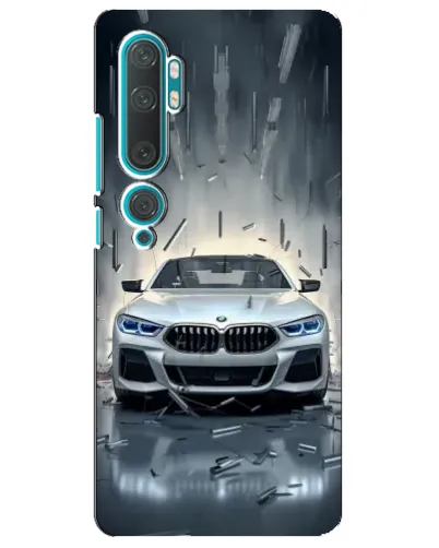 Чехол для Xiaomi Mi 10 с картинкой «BMW в свете фар»
