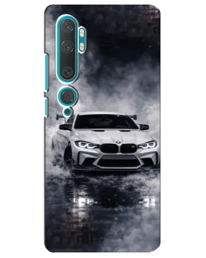 Чехол для Xiaomi Mi 10 с картинкой «BMW сквозь туман»