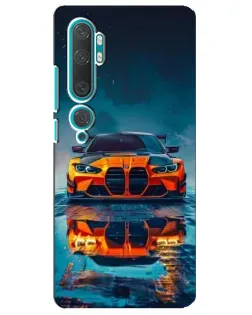 Чехол для Xiaomi Mi 10 с картинкой «BMW — золотая эмблема»
