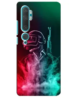 Чохол для Xiaomi Mi 10 з картинкою «PUBG — вогняний воїн»