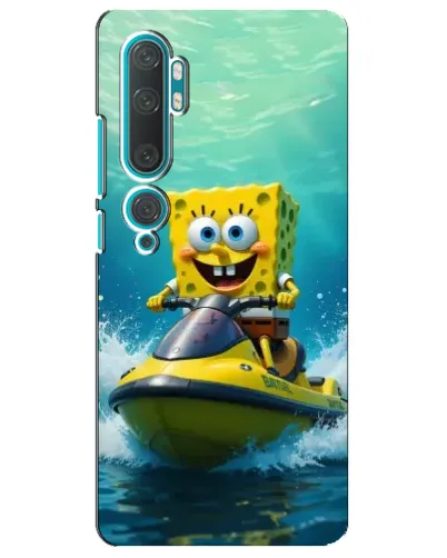 Чехол для Xiaomi Mi 10 с картинкой «Спанч Боб на гидроцикле» Чехол для Xiaomi Mi 10 с картинкой «Спанч Боб на гидроцикле»