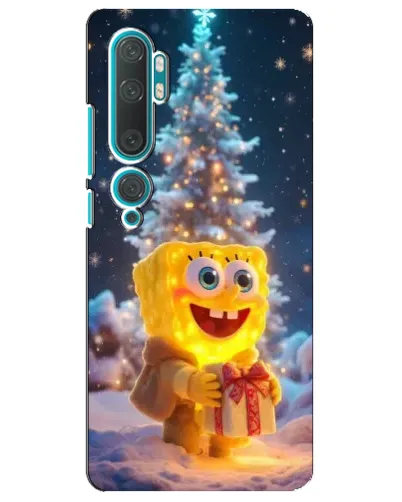 Чехол для Xiaomi Mi 10 с картинкой «Рождественский Спанч Боб» Чехол для Xiaomi Mi 10 с картинкой «Рождественский Спанч Боб»