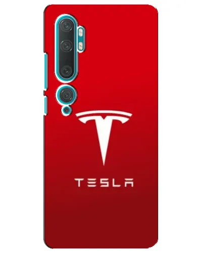 Чехол для Xiaomi Mi 10 с картинкой «Tesla Red Classic»