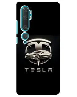 Чохол для Xiaomi Mi 10 з картинкою «Tesla — срібне авто» Чохол для Xiaomi Mi 10 з картинкою «Tesla — срібне авто»