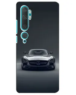 Чехол для Xiaomi Mi 10 с картинкой «Mercedes на черном»