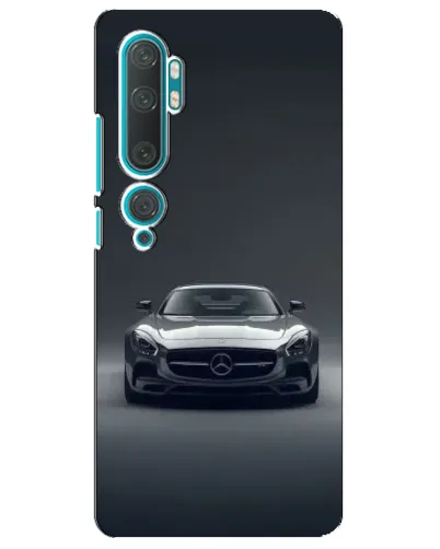 Чехол для Xiaomi Mi 10 с картинкой «Mercedes на черном»