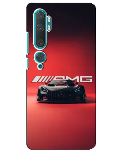 Чехол для Xiaomi Mi 10 с картинкой «Mercedes AMG — красная линия»