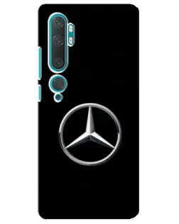 Чехол для Xiaomi Mi 10 с картинкой «Mercedes классический лого»