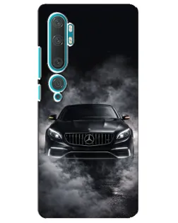 Чехол для Xiaomi Mi 10 с картинкой «Mercedes в дыму»