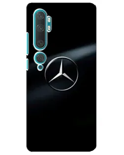 Чехол для Xiaomi Mi 10 с картинкой «Mercedes на металле»
