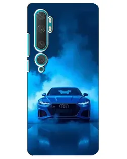 Чехол для Xiaomi Mi 10 с картинкой «Audi — голубая энергия»