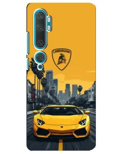 Чехол для Xiaomi Mi 10 с картинкой «Желтый Lamborghini город» Чехол для Xiaomi Mi 10 с картинкой «Желтый Lamborghini город»