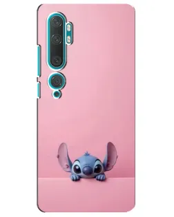Чехол для Xiaomi Mi 10 с картинкой «Stitch выглядывает»