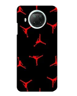 Чехол для Xiaomi Mi 10i с картинкой «Jordan Red Pattern»