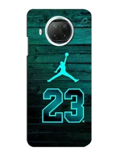 Чехол для Xiaomi Mi 10i с картинкой «Jordan Cyan 23»